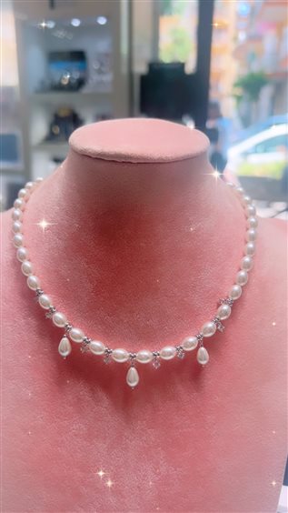 Collar Rue des Mille Mujer in Perlas GR-034 M4 RH - GR-034 M4 RH